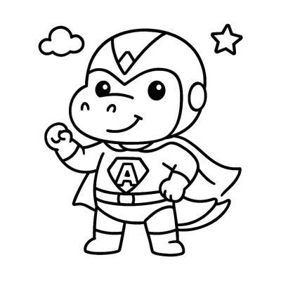 Action Figures Coloring Page - Free Printable