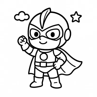 Action Figures Coloring Page - Free Printable