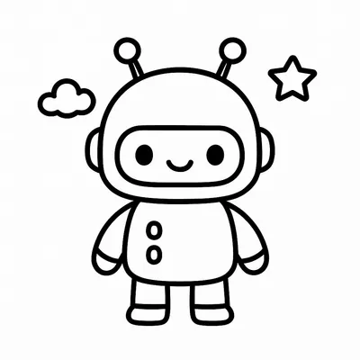Android Coloring Page - Free Printable