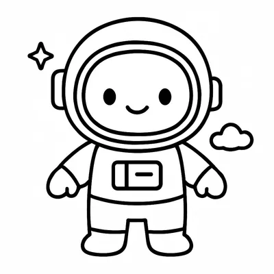 Astronaut Coloring Page - Free Printable