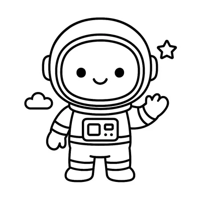 Astronaut Profession Coloring Page - Free Printable