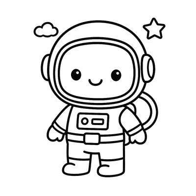 Astronaut Profession Coloring Page - Free Printable