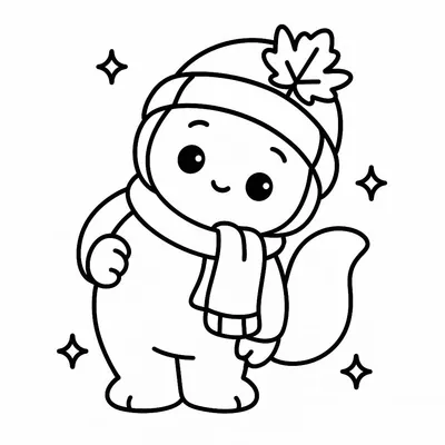 Autumn Coloring Page - Free Printable