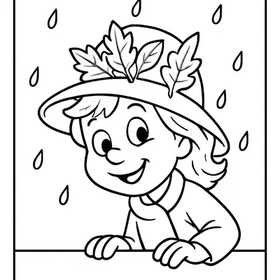 Autumn Coloring Page - Free Printable