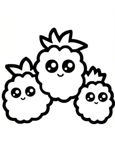 Berries to Color - Free Drawing