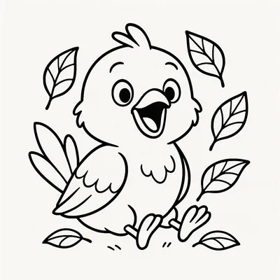 Birds Coloring Page - Free Printable