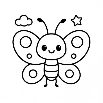 Butterfly Coloring Page - Free Printable