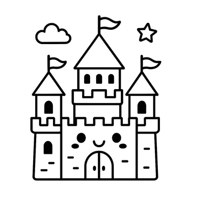 Castle Coloring Page - Free Printable