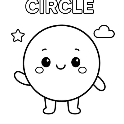 Circle Coloring Page - Free Printable