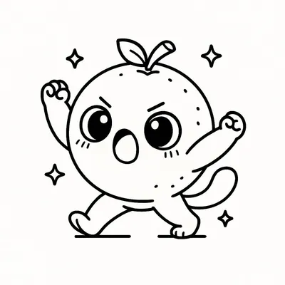 Citrus Coloring Page - Free Printable