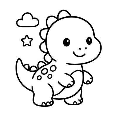 Dinosaurs Coloring Page - Free Printable