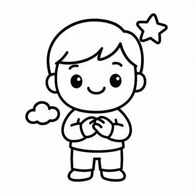 Emotions Coloring Page - Free Printable