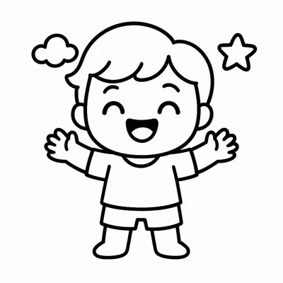 Emotions Coloring Page - Free Printable