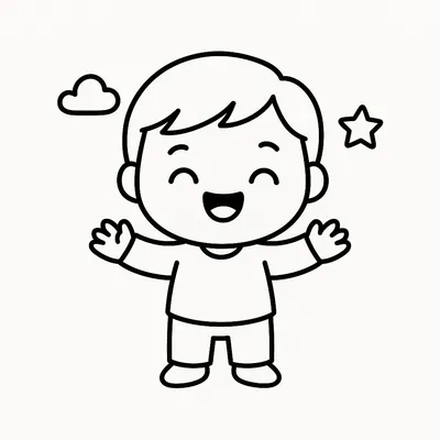 Emotions Coloring Page - Free Printable