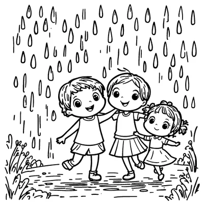 Family Coloring Page - Free Printable