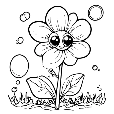 Flower Coloring Page - Free Printable