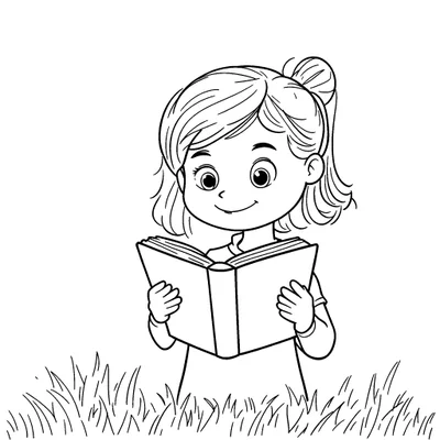 Girl Coloring Page - Free Printable