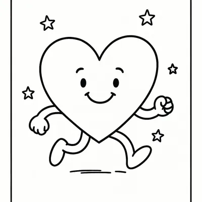 Heart Coloring Page - Free Printable