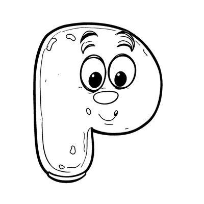 Letter P Coloring Page - Free Printable