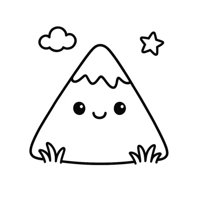Mountain Coloring Page - Free Printable