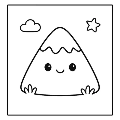 Mountain Coloring Page - Free Printable