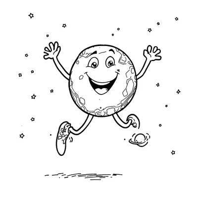Planet Coloring Page - Free Printable