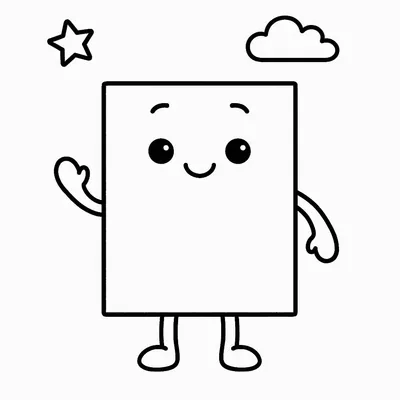 Rectangle Coloring Page - Free Printable