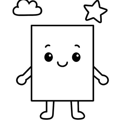Rectangle Coloring Page - Free Printable