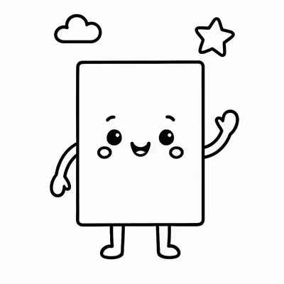 Rectangle Coloring Page - Free Printable