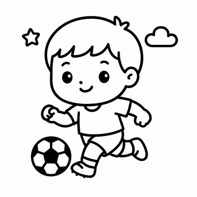 Soccer Coloring Page - Free Printable