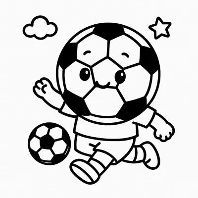 Soccer Coloring Page - Free Printable