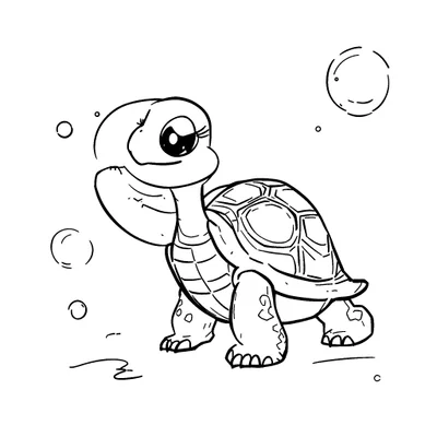 Turtle Coloring Page - Free Printable
