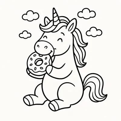 Unicorn Coloring Page - Free Printable