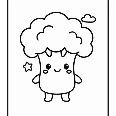Vegetables Coloring Page - Free Printable