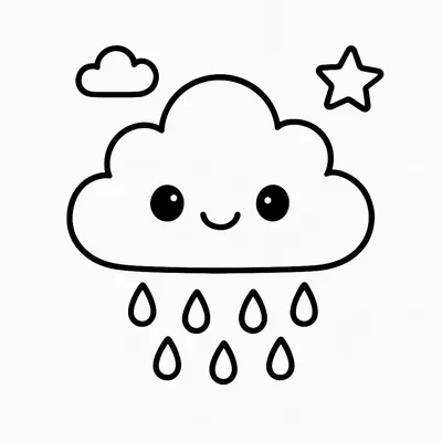 Weather Coloring Page - Free Printable