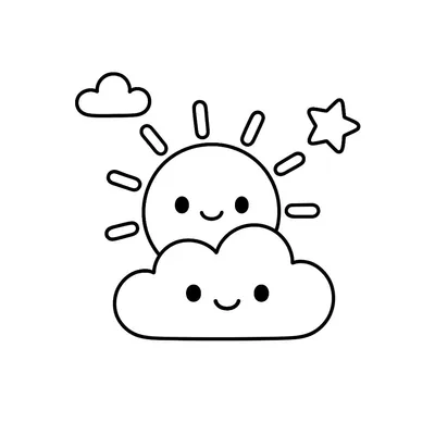 Weather Coloring Page - Free Printable